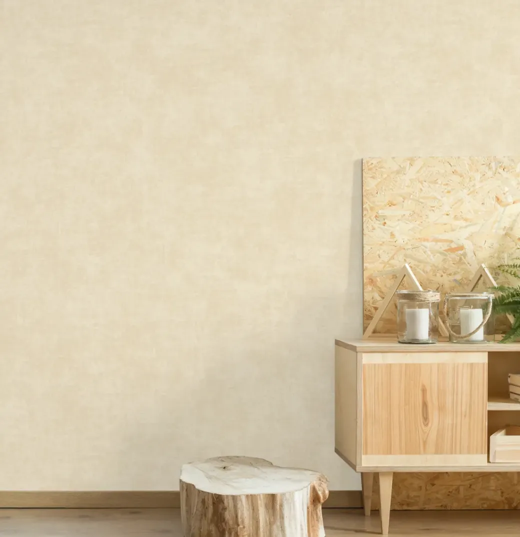 Brico Vinylbehang-Vinylbehang Alba Licht Beige A53702