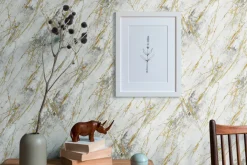 Brico Vinylbehang-Vinylbehang Op Vlies Marmor Beige 388174
