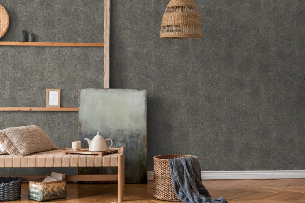 Brico Vinylbehang-Vinylbehang Op Vlies Tusk Goud 379005
