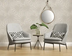 Brico Vinylbehang-Vinylbehang Palmen Beige