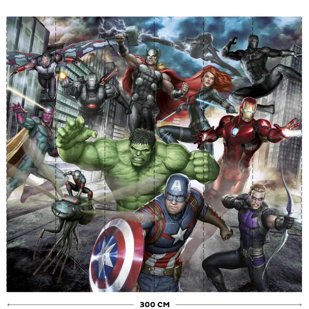 Brico Behang Kinderkamer-Vliesbehang Marvel Avengers Assemble Mural