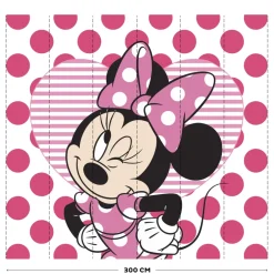 Brico Behang Kinderkamer-Vliesbehang Minnie & Hearts Mural