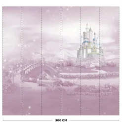 Brico Behang Kinderkamer-Vliesbehang Princess Castle Mural
