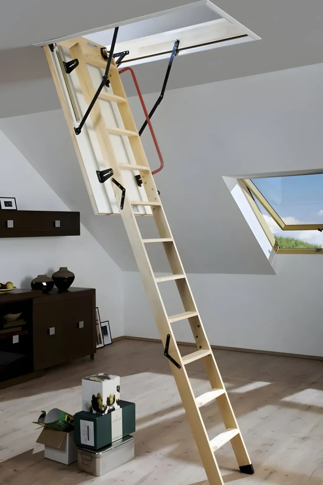 Brico Zoldertrappen-Vlizotrap Lwk 280 Cm Hoogte, Bak 14 Cm Hoog - 55 X 111 Cm