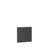 Brico Tuinschermen En Poorten-Wandpaneel Tuinscherm Donkergrijs Metallic 100X90