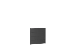 Brico Tuinschermen En Poorten-Wandpaneel Tuinscherm Donkergrijs Metallic 100X90