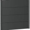 Wandpaneel Tuinscherm Donkergrijs Metallic 100X90|Brico New