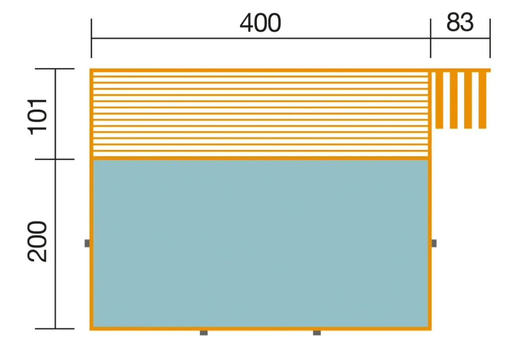 Brico Opzetzwembaden Met Pomp-Weka Massief Houten Zwembad 595 Maat 1, Blauw/Mosica