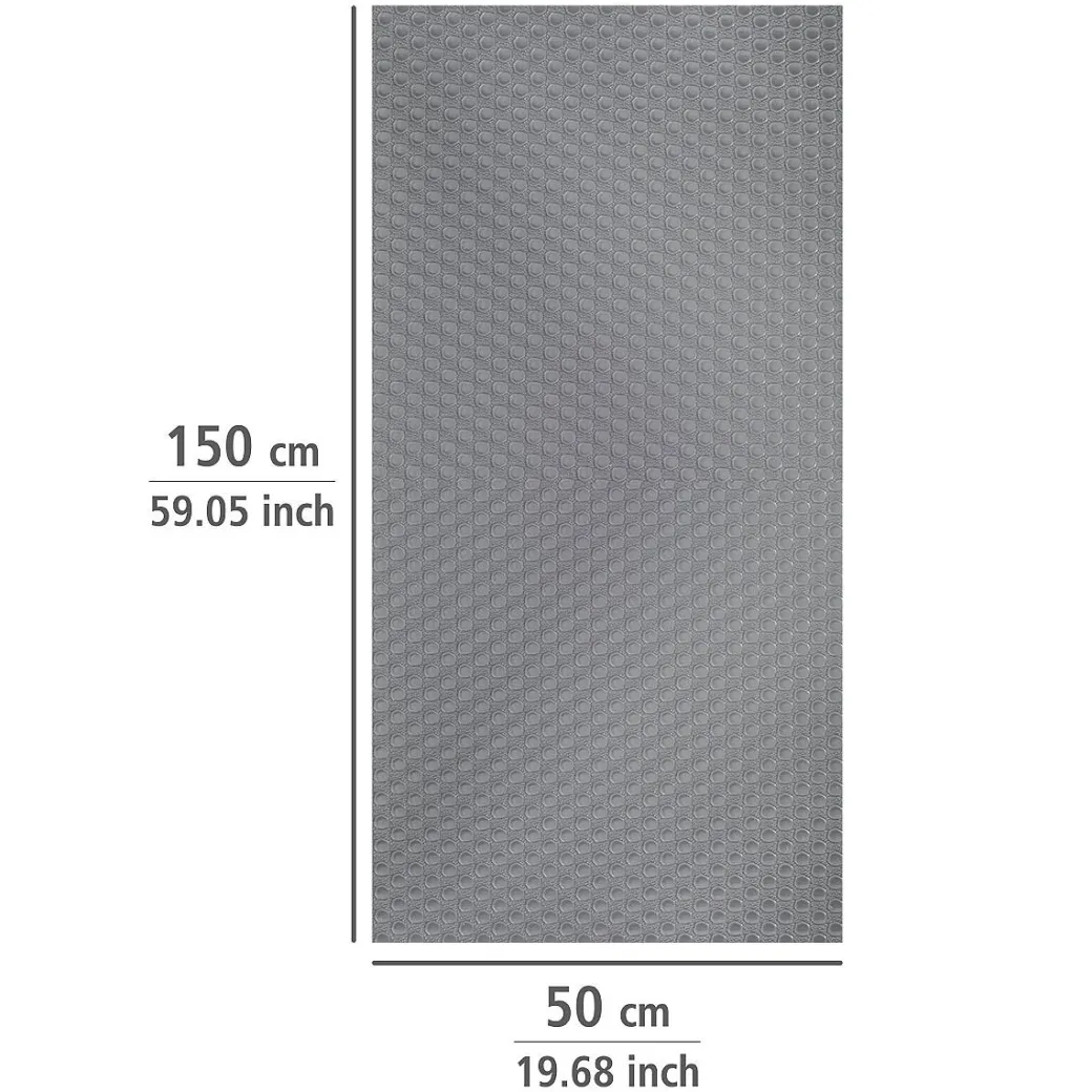 Wenko Antislipmat Grijs Extra Sterk 50X150Cm|Brico