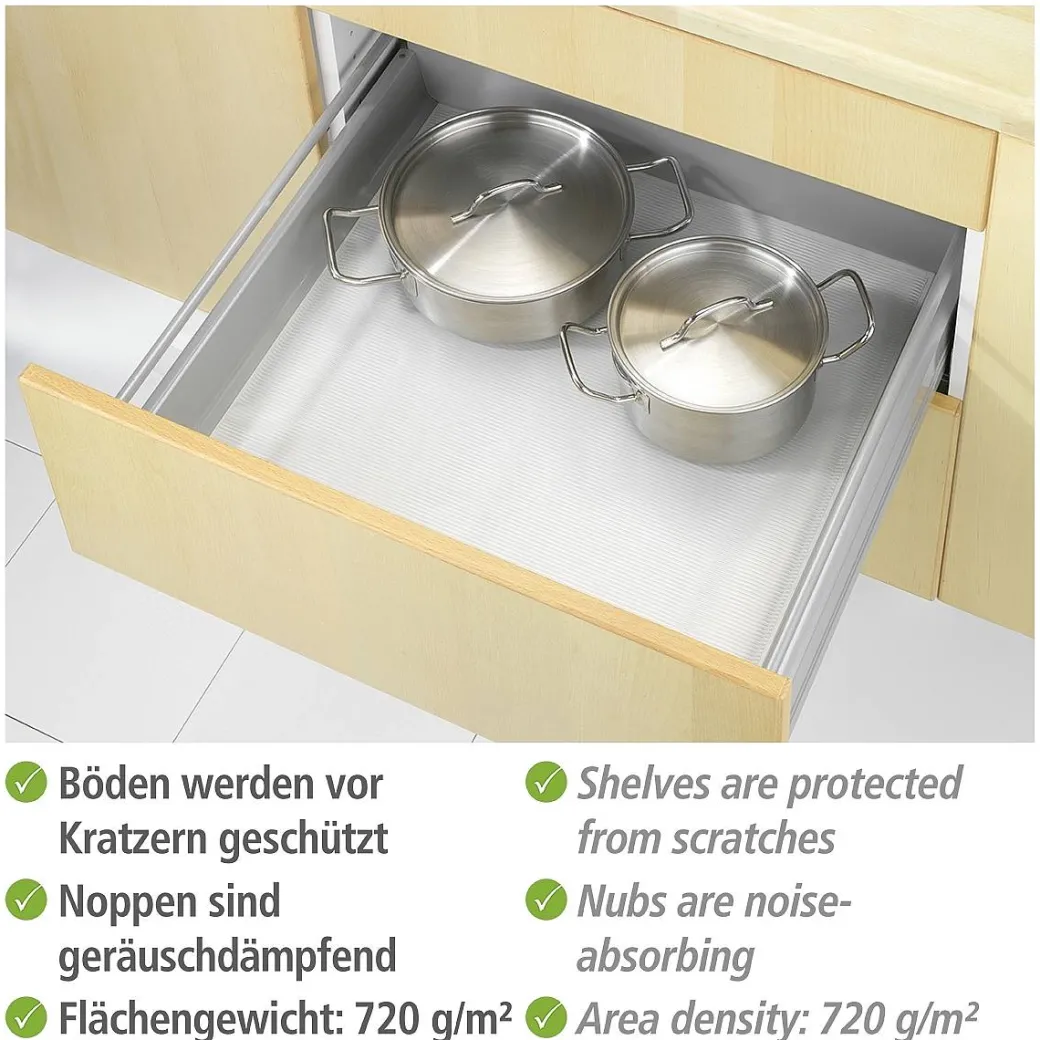 Wenko Antislipmat Grijs Extra Sterk 50X150Cm|Brico