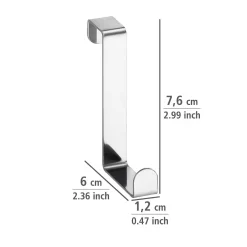 Wenko Deurhaken 6 Stuks Rvs|Brico