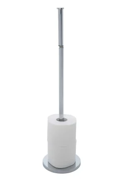Wenko Staande Toiletrolhouder 2-In-1 Rvs Glanzend|Brico Outlet