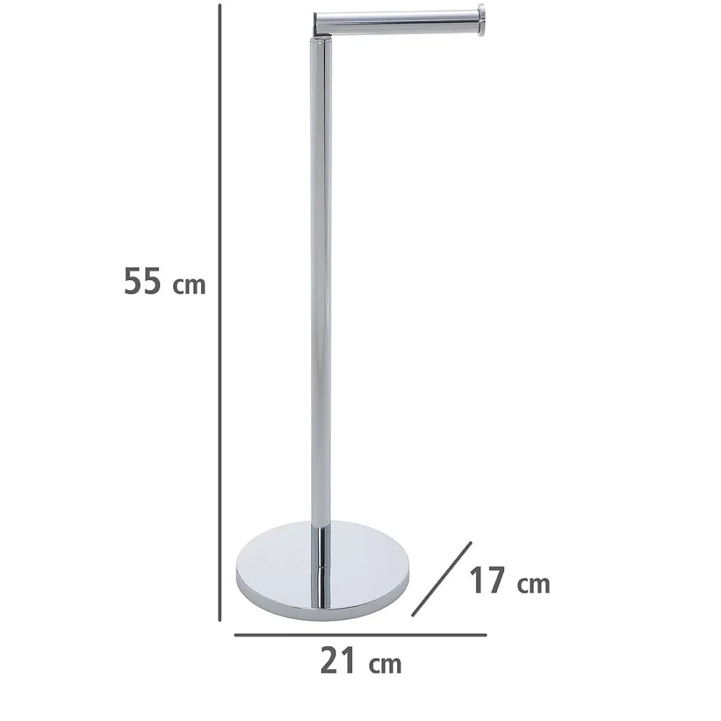 Wenko Staande Toiletrolhouder 2-In-1 Rvs Glanzend|Brico Outlet