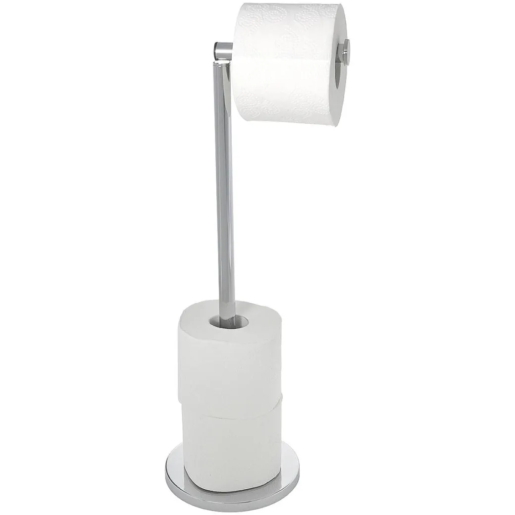 Wenko Staande Toiletrolhouder 2-In-1 Rvs Glanzend|Brico Outlet