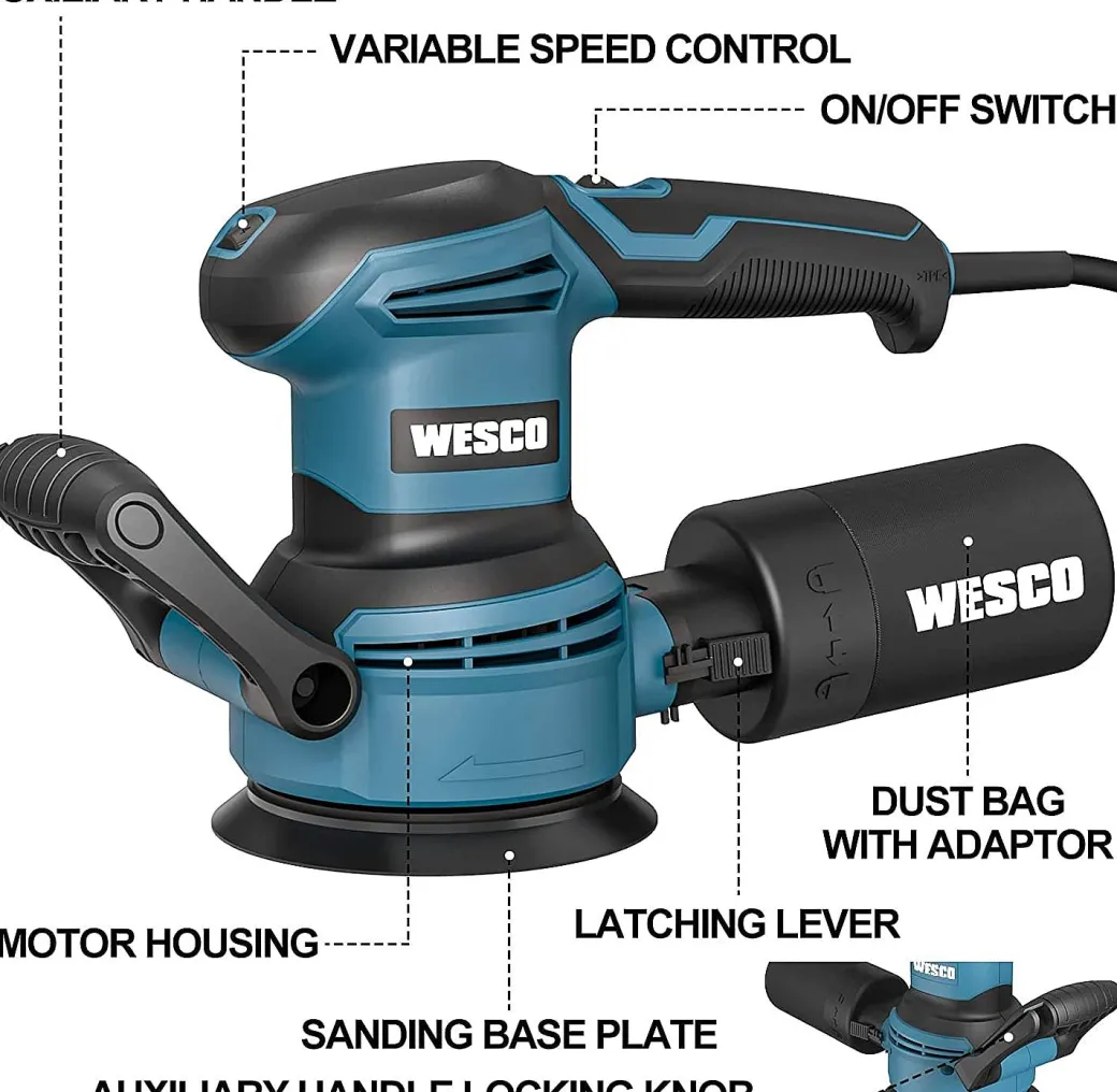 Wesco Excentrische Schuurmachine Ws4258 400W|Brico Online