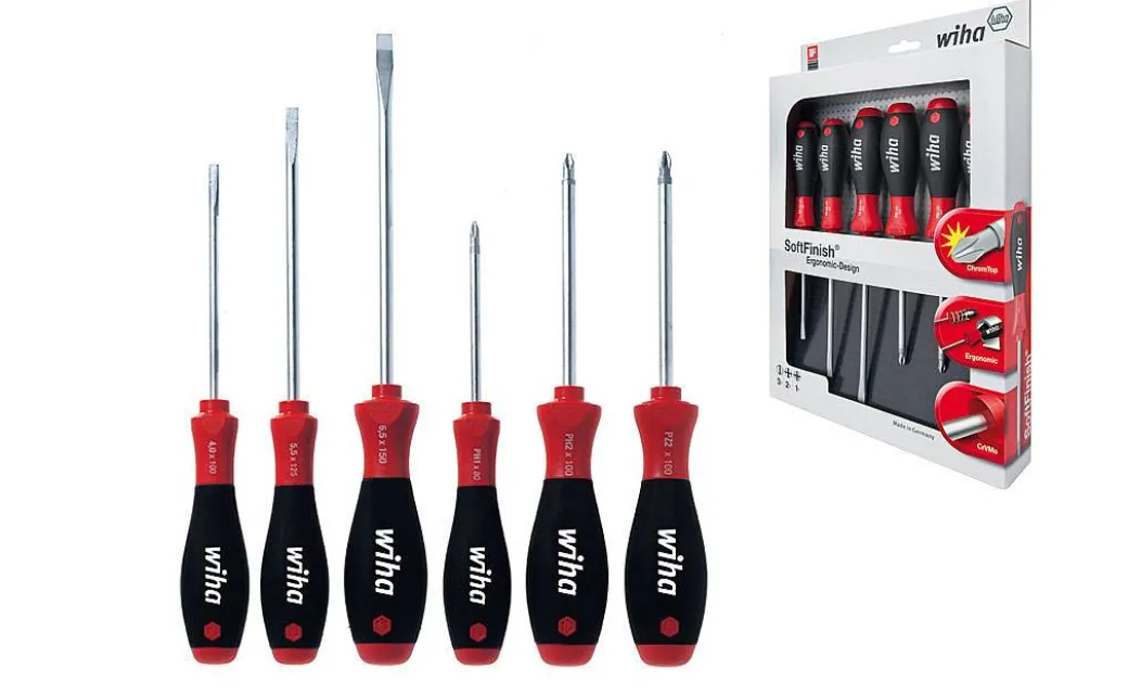 Wiha Schroevendraaierset Softfinish – 6 Stuks|Brico Outlet