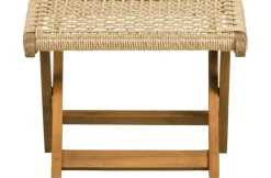 Brico Tuinbanken-Woood Tuinvoetenbank Ruit Lois - Hout - Naturel - 34X45X44