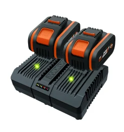 Worx 2 Batterijen + Dubbele Lader Wa3611 20V 4Ah|Brico New