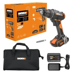 Worx Accuboormachine + Boorhamer Combo Kit Wx927 20V (2 Accu'S)|Brico Outlet