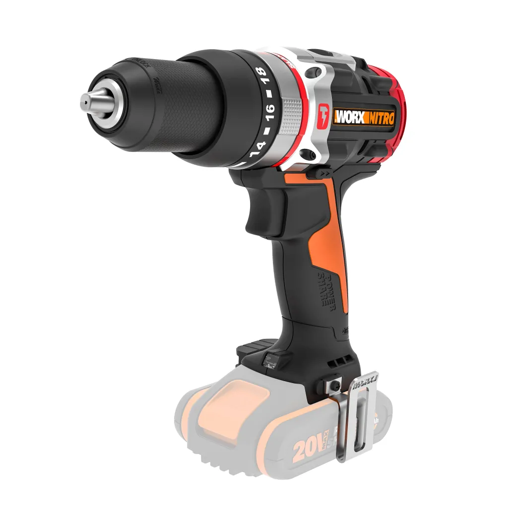 Worx Accuboormachine Met Klopfunctie Wx354.9 20V (Zonder Accu)|Brico Outlet