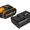 Worx Batterij En Lader Starterset Wa3609 20V 4Ah|Brico Sale