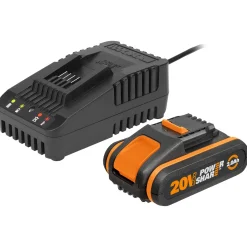 Worx Batterij En Lader Wa3601 20V 2Ah|Brico