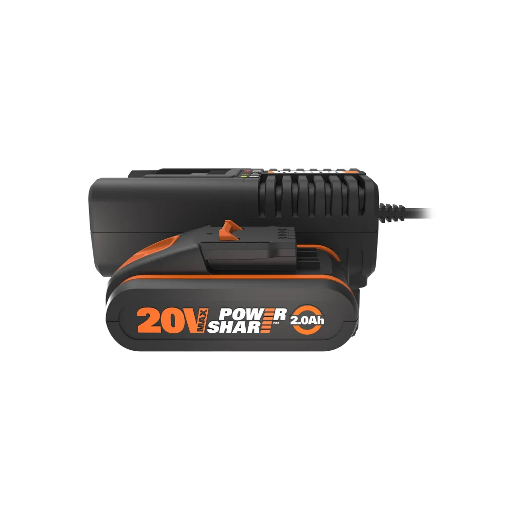 Worx Batterij En Lader Wa3601 20V 2Ah|Brico