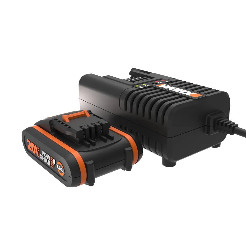 Worx Batterij En Lader Wa3601 20V 2Ah|Brico