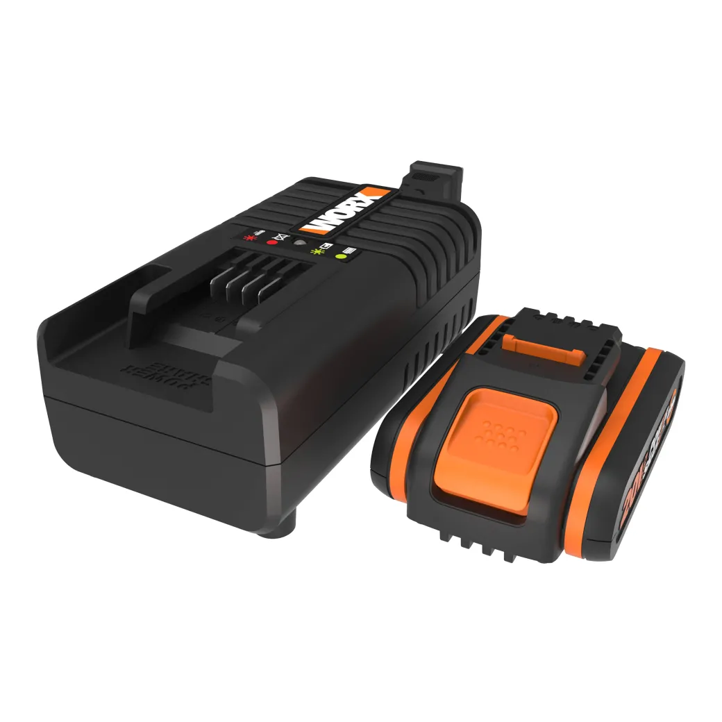 Worx Batterij En Lader Wa3601 20V 2Ah|Brico