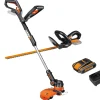 Worx Grastrimmer Op Accu Wg914E 20V + Heggenschaar Op Accu Wg259E.5 20V|Brico