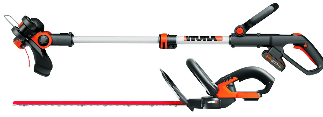 Worx Grastrimmer Wg163 + Heggenschaar Wg260E.9|Brico Hot