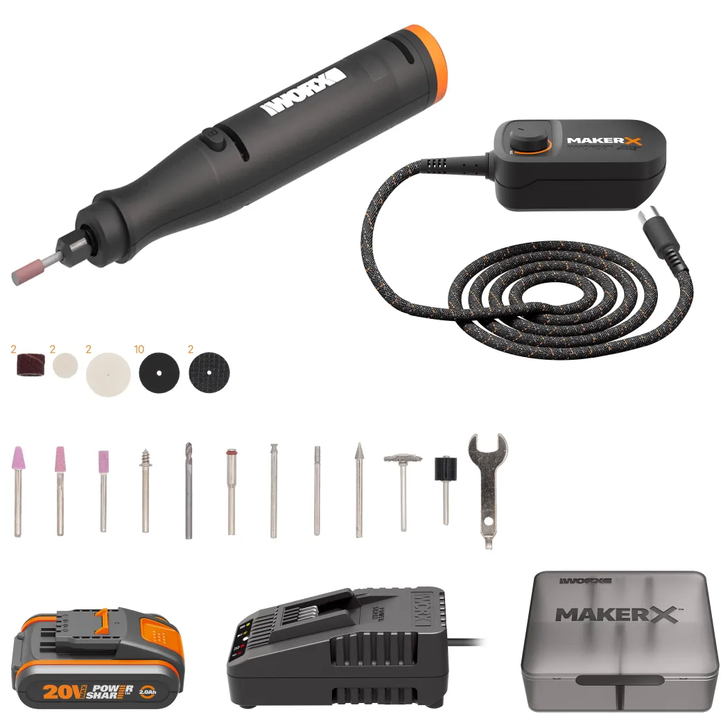 Worx Multitool Op Accu Makerx Wx739 20V (1 Accu)|Brico Clearance