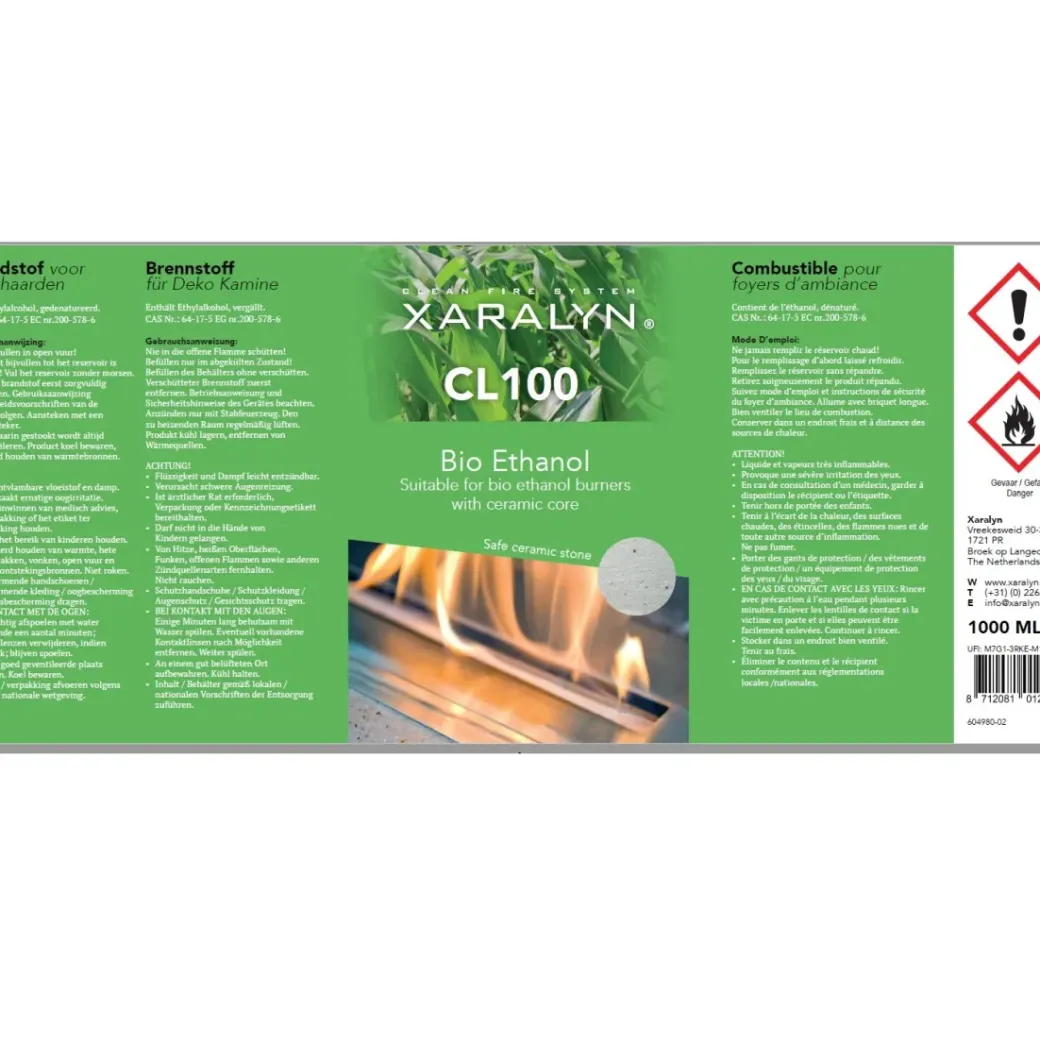 Brico Brandstoffen<Xaralyn Bio-Ethanol Cl 100 1L