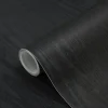 Brico Vinylbehang-Zelfklevend Behang - Vinyl - Zwart - Zwart Houtlook - Houtlook - Legno Nero - 122Cmx10M