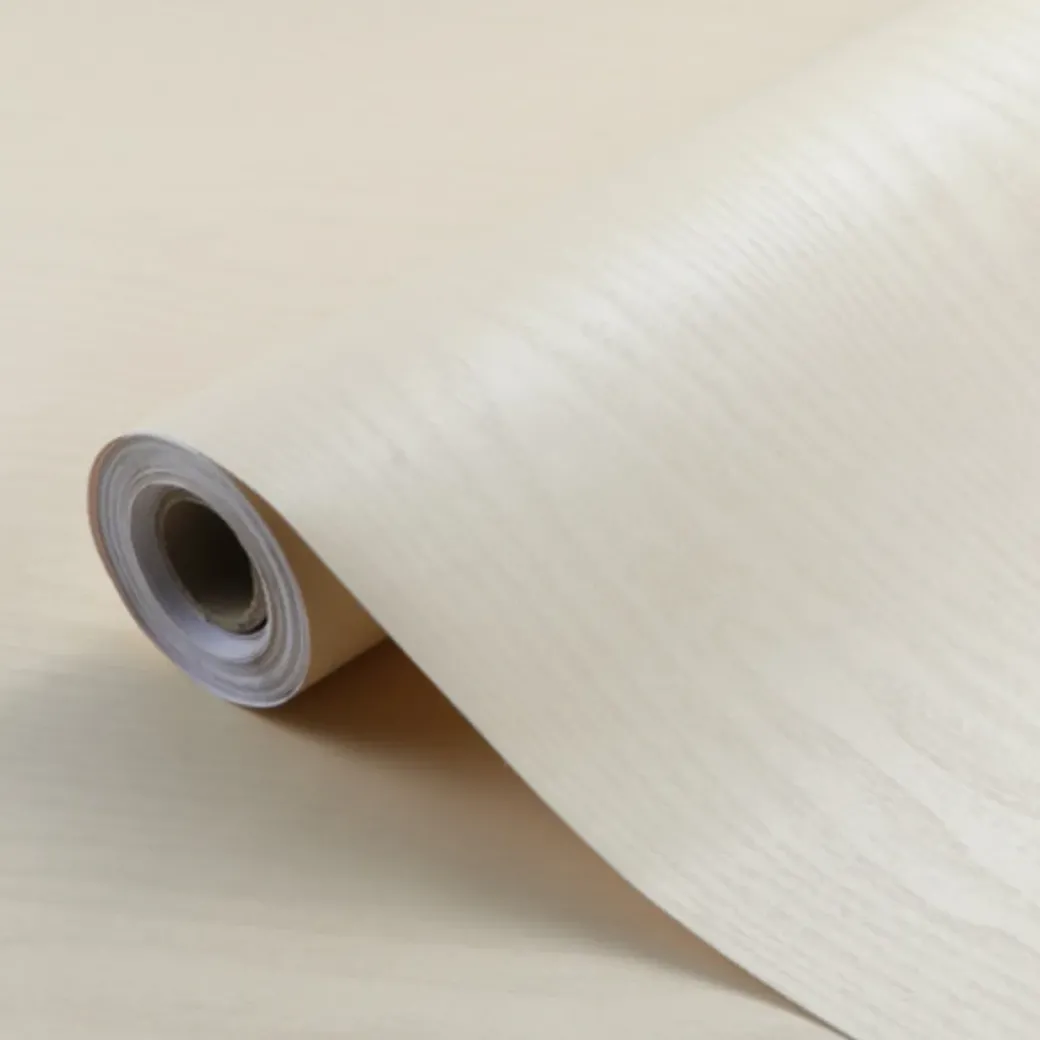 Brico Vinylbehang-Zelfklevend Behang - Vinyl - Creme Houtlook - Houtlook - Legno Lucido - 122Cmx10M