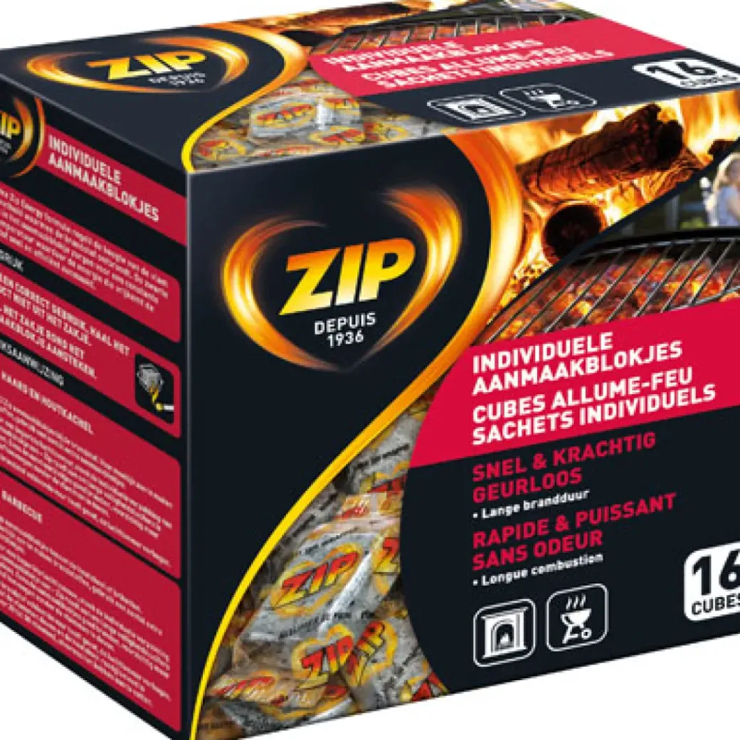 Brico Brandstoffen<Zip Aanmaakblokjes 'Energy' - 16 Stuks