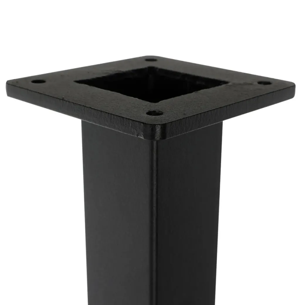 Brico Meubelpoten-Zwarte Tafelpoot Vierkant - 40 X 40 X 720 Mm
