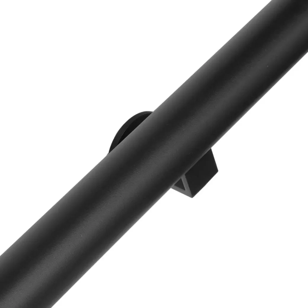 Brico Trapleuningen-Zwarte Trapleuning 200 Cm + 2 Houders