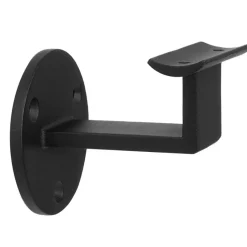 Brico Trapleuningen-Zwarte Trapleuning 200 Cm + 2 Houders