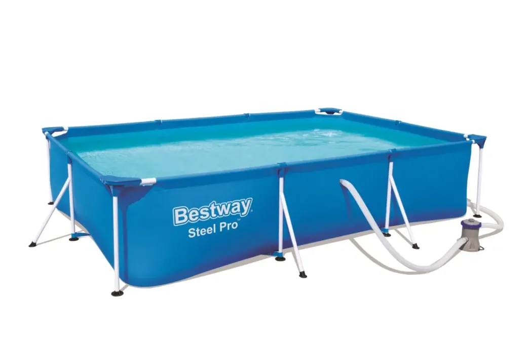 Brico Opzetzwembaden Met Pomp-Zwembad Steel Pro Set Rechthoek 300X201X66Cm